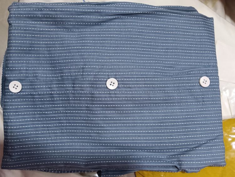 Grey Striped Cotton Co-ord Set