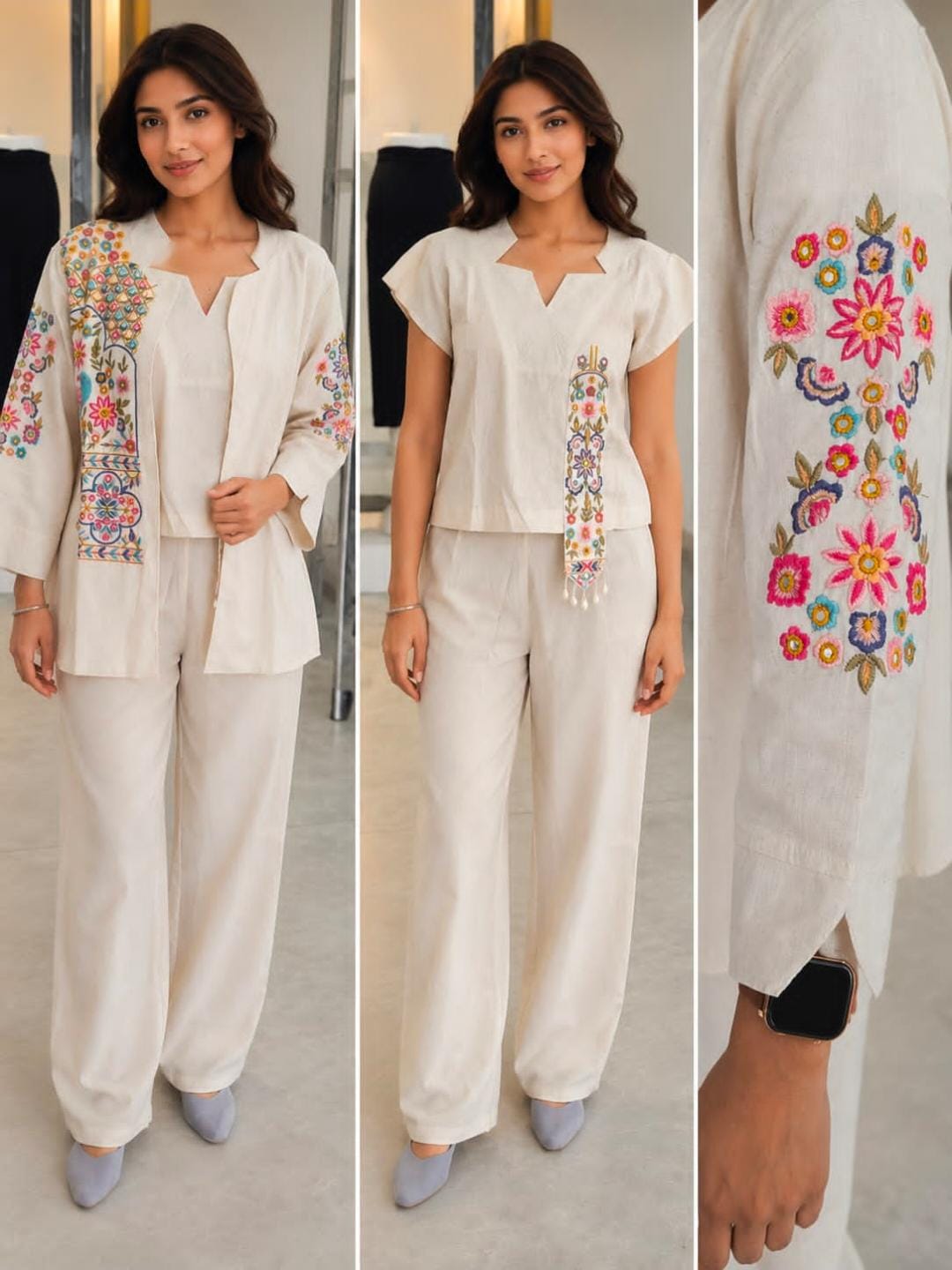 Embroidered Elegance Cord Sets