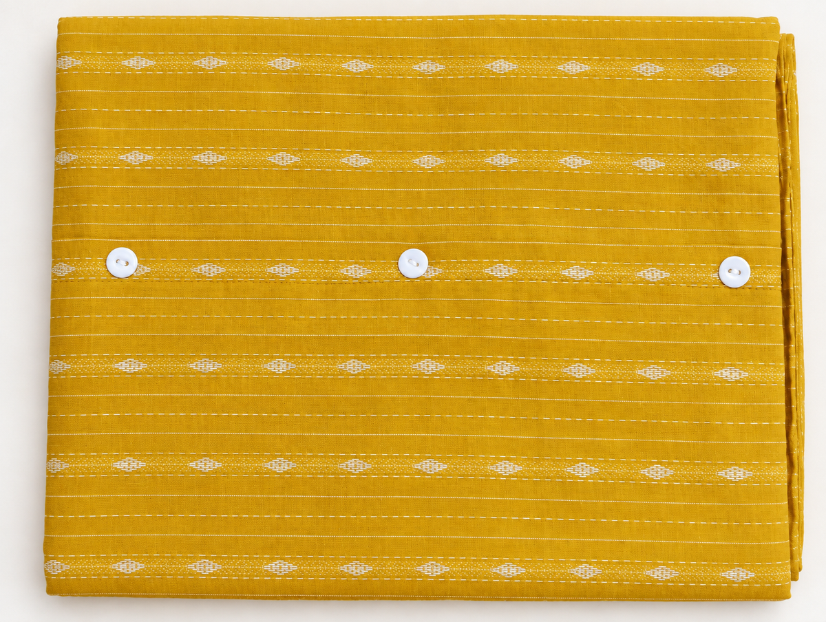 Yellow Striped Cotton Co-ord Set